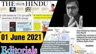 01 June 2021 The Hindu Newspaper Analysis | PIB, Bhashan Char, Bell of Faith, NHRC, ECOWAS