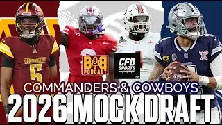NEW COMMANDERS & COWBOYS MOCK DRAFTS! NFC EAST DRAFT WAR w/ @CFOSports! | BIB Draft HQ