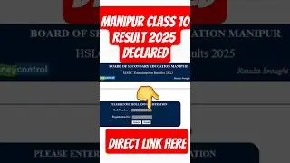 Manipur HSLC result 2025 Declared | How to check | Direct link