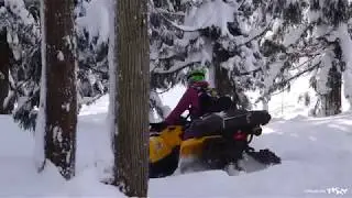 Can-Am OUTLANDER 570 DPS  apache 360 track / Deep Snow Ride