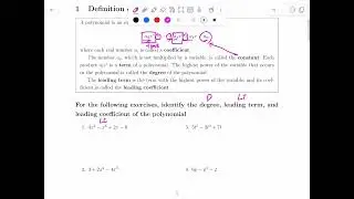 1.4 Polynomial Part 1