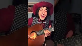 I wrote a song to help the action going on