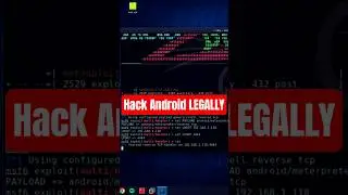 Android Ethical Hacking in 60 Seconds #ethicalhacking #kalilinux #tech #privacy #metasploit