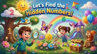 Find the Hidden Numbers 🔍 | Number Hide and Seek Game 1&ndash;30 | Fun Learning for Kids