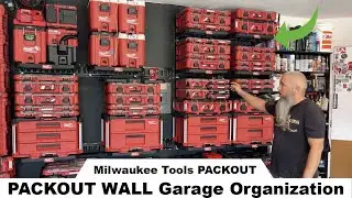 REDWALL ! REDWALL ! Garage Tool Organization (@MilwaukeeTool PACKOUT Wall with the E-Track )