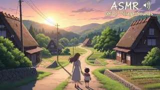 Quiet and peaceful countryside ASMR | Ghibli Inspired Visual & Pure SFX