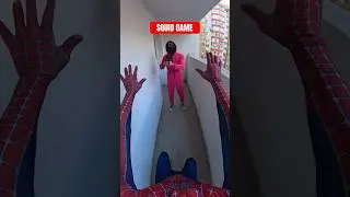 Spider-Man vs Squid Games in real life #spiderman #squidgame #minecraft #escaping #dumitrucomanac