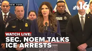 Homeland Security Secretary Noem discusses ICE arrests