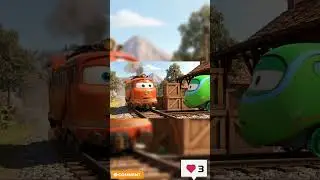 BOLT speeds uncontrollably and PUFFY calming him🚠🚞 #kidsanimation #thomasandfriends #shorts