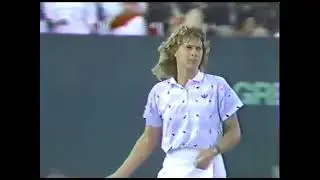 Steffi Graf vs Chris Evert 1987  Key Biscayne Final Highlights
