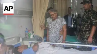 Nepal's new interim prime minister visits injured protesters in hospital
