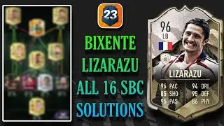 VIXENTE LIZARAZU ВСЕ РЕШЕНИЯ SBC | 96 MADFUT ICON LIZARAZU SBC | МЭДФУТ 23