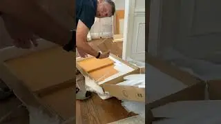 Unboxing Mapleville white  inset cabinet from RTA store.