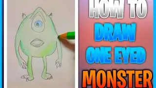 How to draw ONE EYED MONSTER 👹 | Step By Step | Full Tutorial | #asdrawingacademy#howtodraw