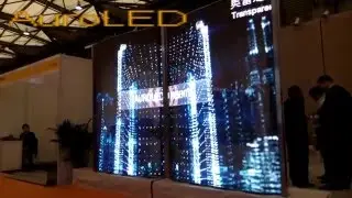 HD transparent led screen in Ecobuild China 2015