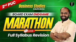 2nd PUC Business Studies Full Syllabus Revision LIVE | Endgame Marathon for Board Exam Preparation