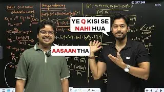 Toughest Chemistry Question WITH SOLUTION | Kshitiz Sir | RB Sir | JEE 2026 #jee #jeeadvanced #kksir