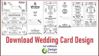 Download Fulleditable 3 Wedding Card Design CDR file #weddingcard #cdrfile #shadicard  #invitation