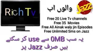 Free Live Tv Channels & Movies on jazz  with Rich Tv