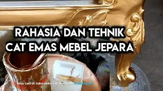 Belum banyak yang tau‼️Cara Mencampur Cat emas banyak digunakan pada Mebel Jepara