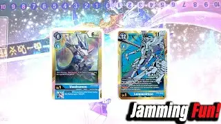 Колода карт Digimon TCG! Колода Blue Leopardmon Veedramon JAMMING &mdash; Формат набора 1.0! Карточная игра Digimon 2021