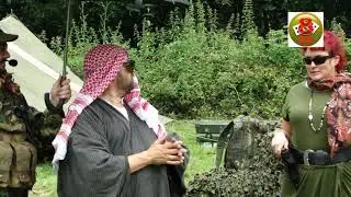 Habib Al Malik Inspects the JTF Forward Operating Base