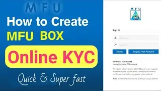 Online KYC process by MFU : Mutual Fund Utilities #viralvideos #trendingvideo