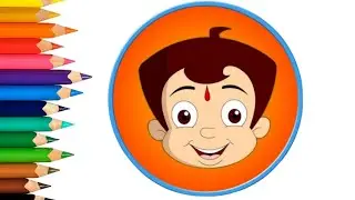 Chhota Bheem Smiling Face Drawing for Kids | Easy Cartoon Art