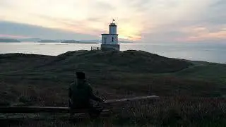 Sunrise in Cattle Point Lighthouse