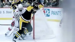 Crosby Scores Nice Goal Off Skate to Stick