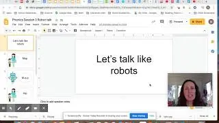 Robot talk phonics