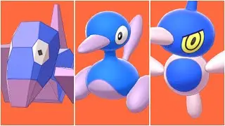 PORYGON EVOLUTION TEAM! Shiny Porygon, Porygon 2, Porygon Z Moveset Pokemon