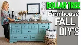 Dollar Tree Fall 2019 DIY 🔵 Room Decor Farmhouse 🔵 Dollar Tree Decor