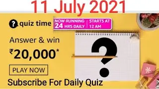 Amazon Quiz Answers Today 11 July 2021