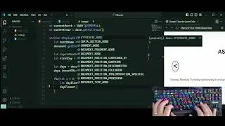 ASMR Programming - Coding a Calendar - No Talking