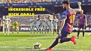 PES 2019 - Best free kick goals | Amazing compilation!