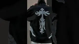I made a CUSTOM HOODIE with JEANS👖✂️