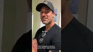 POV: Your husband at his first gynecologist appointment. 😂 #gynovisit #husbandandwife #funny