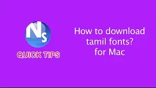 How to type Tamil in Adobe After Effects