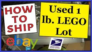 How To Ship a Used 1 lb. LEGO Lot | Easy, Fast & Safe | USPS Priority Mail Padded Flat Rate Envelope