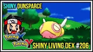 SHINY DUNSPARCE WITH EVILSKYHAWK! Shiny Living Dex #206 Pokemon X and Y