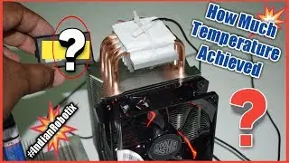 How much temperature achieved in TEC1-12715 Peltier using Coolmaster's H410R Cooler