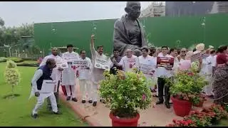 #TRS MPS Protest in Parlament Premises,