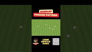 Overlap Passing Pattern #football #drill #soccer #session #passing #moving