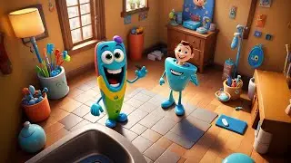 Toothbrush Dance in the Mirror | Fun Dental Hygiene Song for Kids | Nursery Rhymes and Baby Songs
