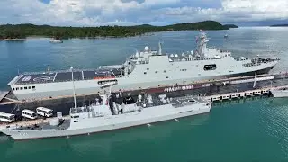 Chinese navy ship arrives in Cambodia for joint military exercise