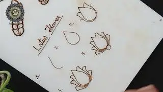 Step by step Beautiful Lotus Flower Mehendi Design Latest Mehendi Design Mehendi tutorial New Lotus 