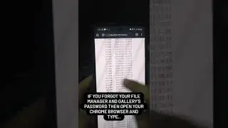 How to Access Files and Gallery After forgetting App Lock in Android