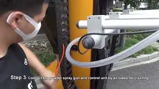 how to connect the automatic guns to COLO powder center