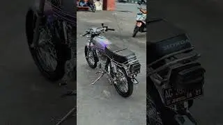 MODIFIKASI HONDA GL 100 HEDON😍, akun tt owner:@masn4nds #gl100modif #glcepek #shorts #hondagl